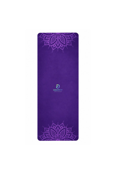DEEPFIT Suede Yoga Mat, Exercise Mat for Yoga, Pilates, Stretching & Home Wor...