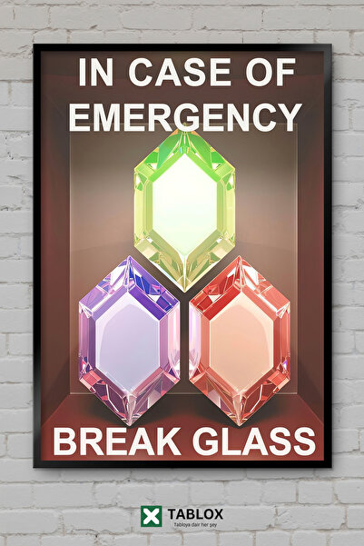 TABLOX In Case of Emergency Rupees Zelda Emergency Promise Frame-Looking Deco...