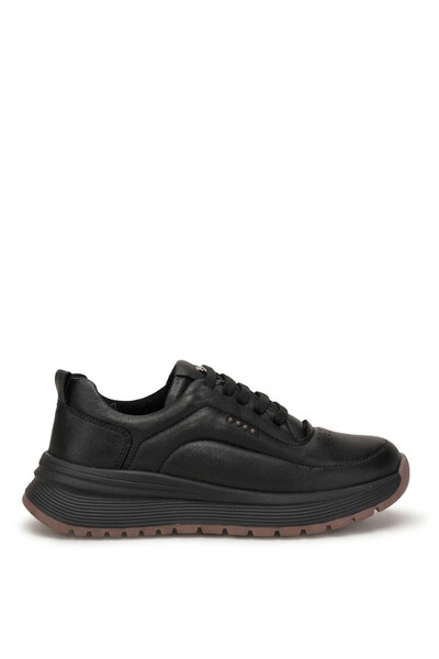 Mammamia D26Ka-3455 Women's Genuine Leather Casual Shoes Black