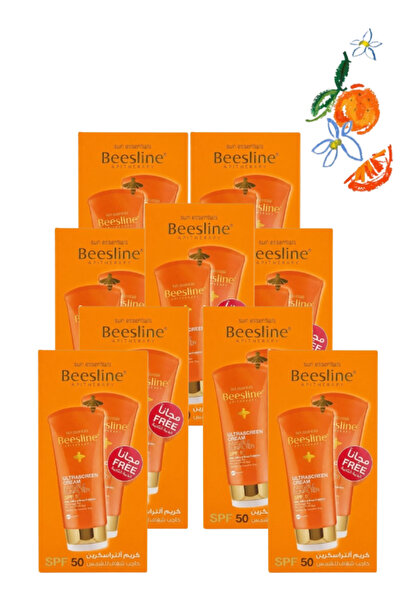 Beesline 9 Pieces Ultrascreen Cream Invisible Sunfilter SPF 50 60 ML