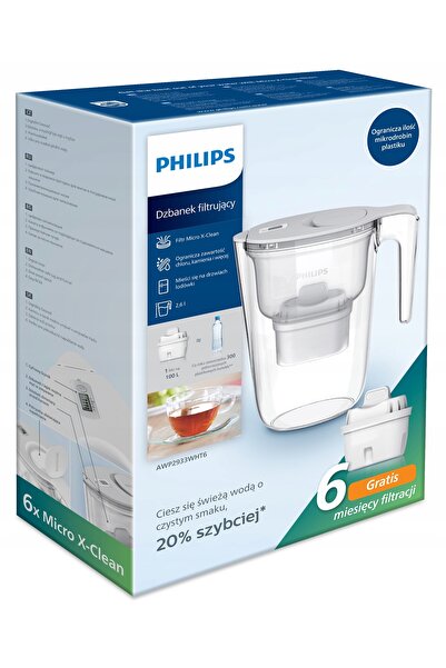 Philips Cană filtrantă AWP2933WHT6/58 Albă