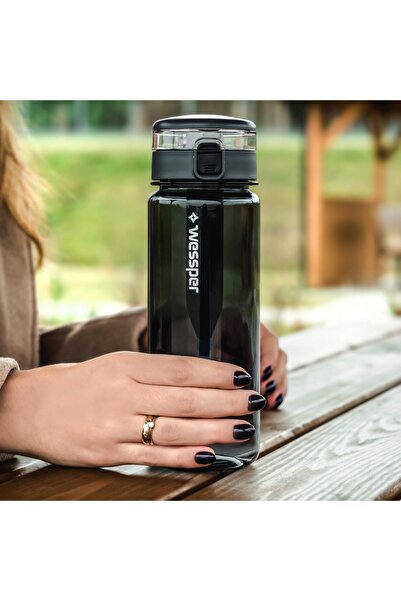 Wessper Sticlă cu filtru ActiveMax Clarti 0.68l grafit + 1x Filtru de apă