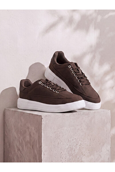 LC Waikiki Lcw Steps Brown Men's Sneaker with Nevavm Difference