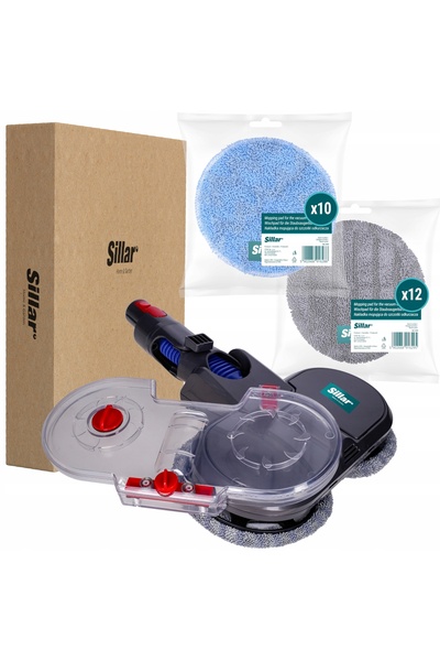 Sillar Cap de mop cu perie + 10 lavete de curățare din microfibră pentru Dyso...