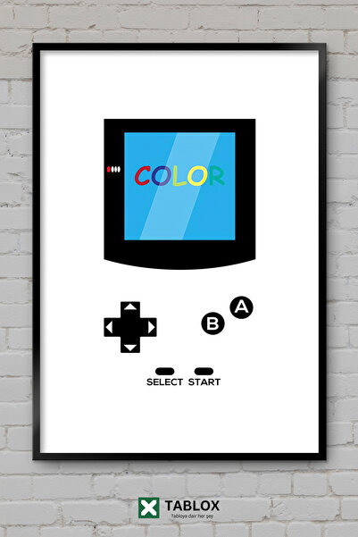 TABLOX Gameboy Color Nintendo retro konzola, poster igre, okvir, dekorativna ...