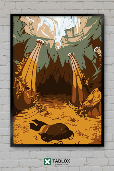 TABLOX Undertale Game Art Art Pixel Poster Wall Frame Look Decorative MDF Pai...