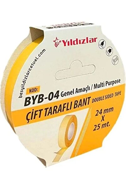 Yıldızlar Byb-04 Bandă dublu adezivă 24mmX25mt ARD0228