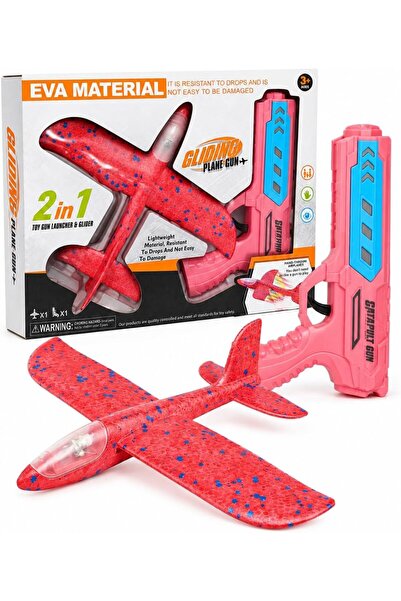 Generic 2-in-1 EVA Foam Glider Airplane and Launcher Set for Kids, Lightweigh...