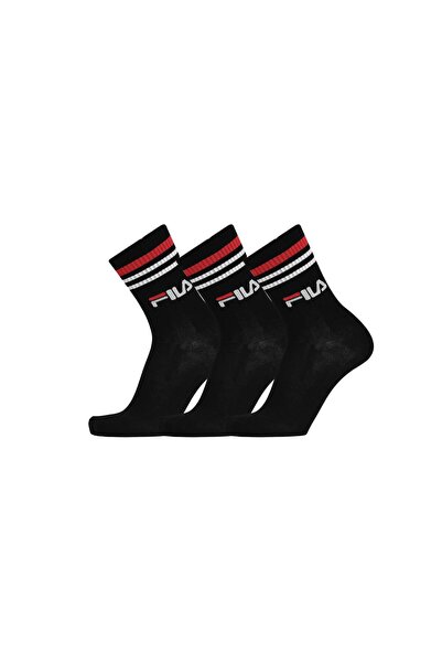 Fila Αθλητική Κάλτσα Unisex Unique Lifestyle F9090 Μαύρο 3 τεμάχια