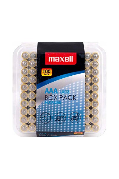 Maxell Baterie alcalină AAA (R3) 100 bucăți LR03