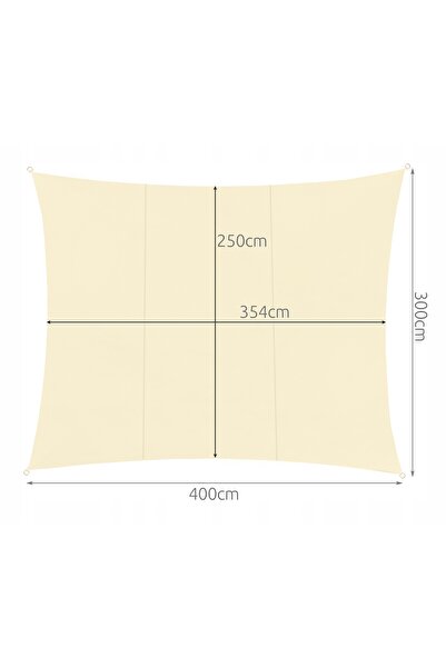 Gardlov Velă de umbrire 4x3m - bej 23144