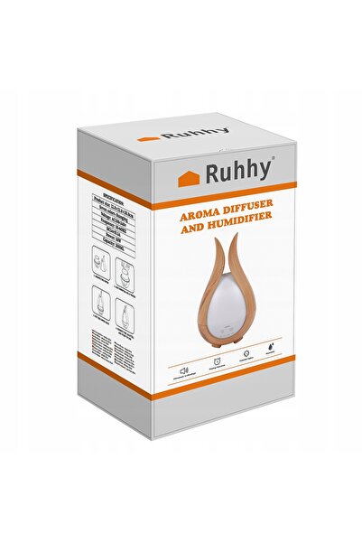 Ruhhy Umidificator de aer, difuzor ultrasonic de aromă, aromaterapie, LED, te...