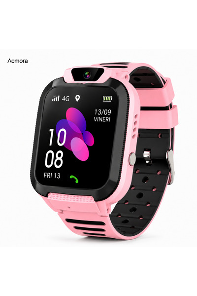 Acmora M12 4G GPS Smart Watch for Kids, HD Video Call, GPS + WiFi + LBS Locat...