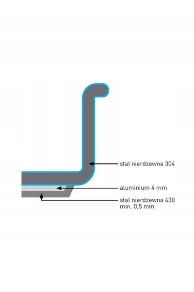 HENDI Oală joasă cu capac Kitchen Line, 12 l, medie 320 x 150 h - 836040