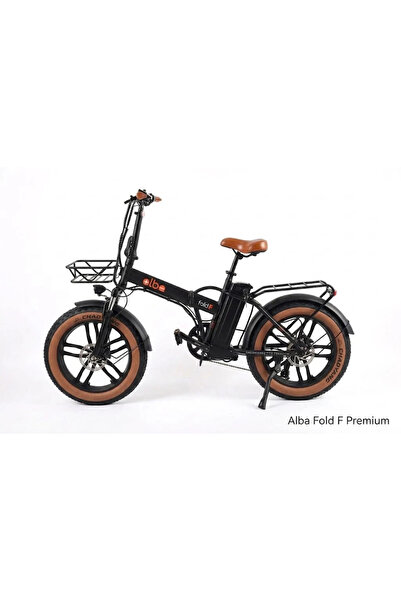 Alba Fold F Premium 2026 Siyah Elektrikli Katlanır Bisiklet – 48V 16Ah,(768 W...