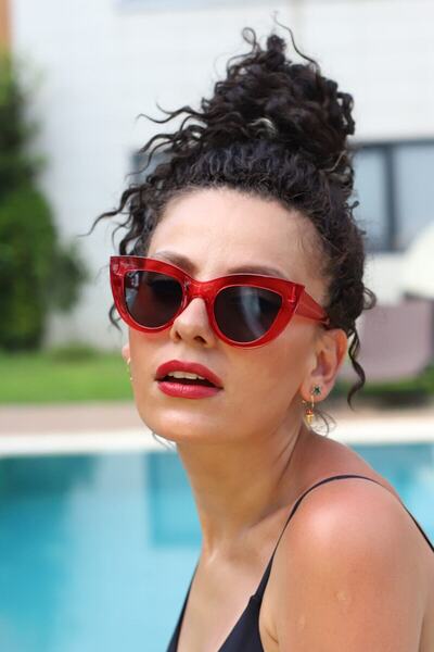 KAYOUBI Red Women's Sunglasses