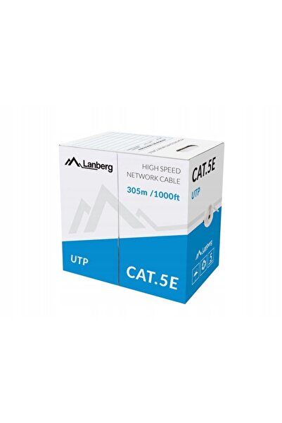 Lanberg Cablu UTP 100mb/s 305m fir CCA verde