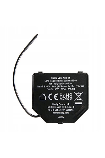 Shelly Releu Eu868 pentru add-on Lora Gen.3/4, pentru Gen3 și Gen4