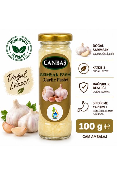 CANBAŞ TARIM Sarımsak Ezmesi Cam şişe 100 gr