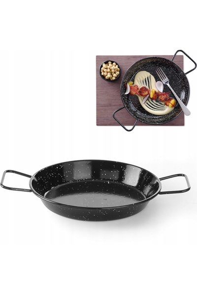 HENDI Tigaie de paella emailată, de dimensiune medie 15 cm - 622728