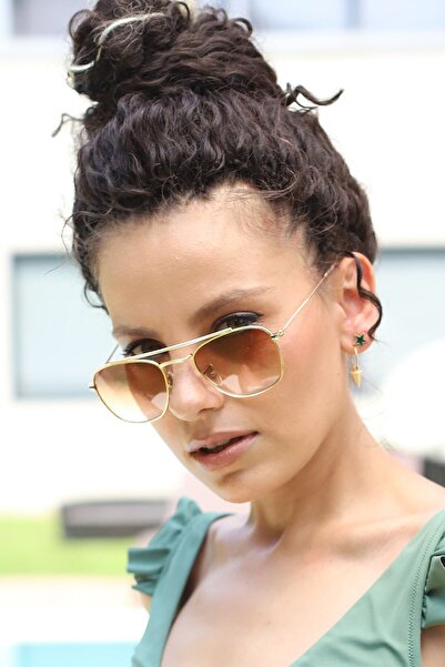 KAYOUBI Unisex Brown Sunglasses