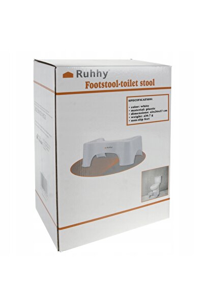 Ruhhy Scaun de toaletă cu suport pentru picioare 21852