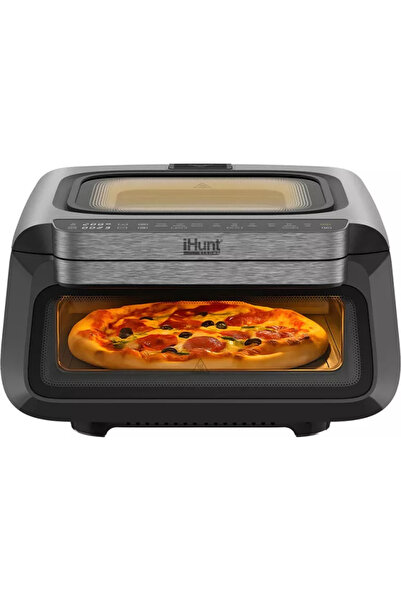 iHunt Airfryer Bro Pizza Ultra Fast 2100W 13L 18 Programe Predefinite Termost...