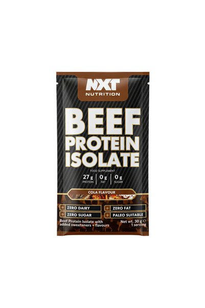 Nxt بروتين لحم البقر المعزول بنكهة الكولا، جرعة واحدة 30 جرام
