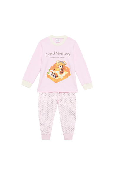 PrettyBaby Pretty Baby Παιδικές Πιτζάμες Κοριτσιού Good Morning 69191 Ροζ