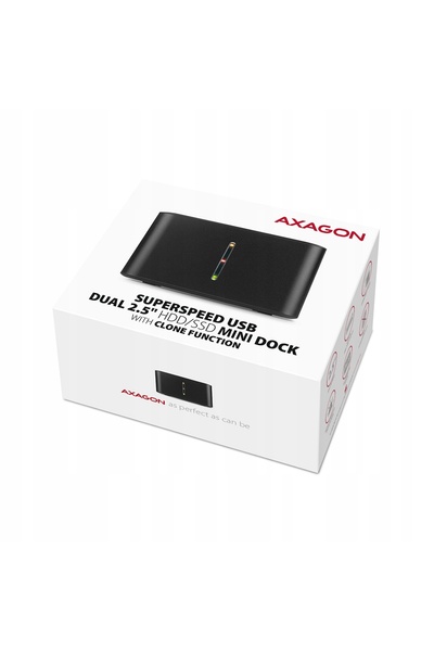 Axagon ADSA-D25 USB-A 3.2 Gen1 la 2x SATA 6Gbps 2.5 " Stație de andocare S