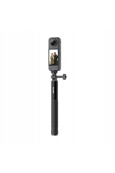 TELESIN Băț de selfie extensibil din aluminiu pentru cameră de acțiune sporti...