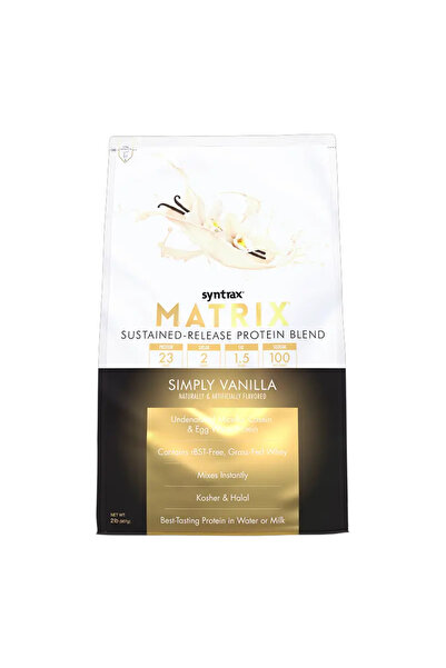 Syntrax Nutrition MATRIX Μείγμα Πρωτεϊνών Συνεχούς Αποδέσμευσης (907γρ) Απλή ...