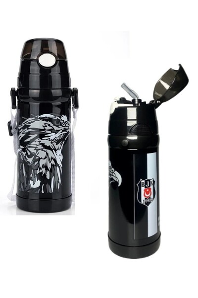 Beşiktaş Lisanslı Çelik Termos Matara Suluk 500 ml