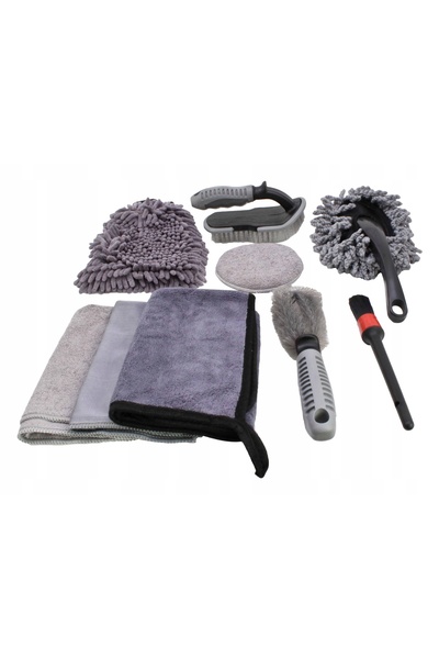 SATRA Kit de curățare auto, detailing, vopsea, parbriz, ștergătoare, faruri, ...