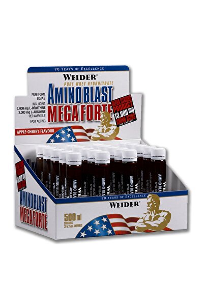 Weider Nutrition Αμινο Μπλαστ Μέγα Φορτε (20 x 25 ml) Μήλο-Κεράσι