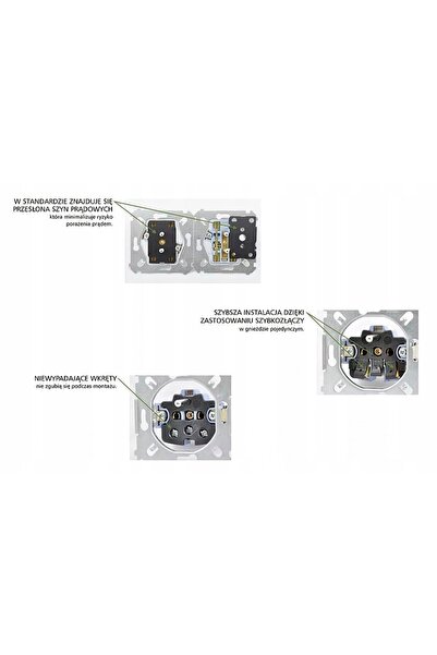 Kontakt-Simon RJ-45 + RJ-12 Mufă Terminală D5T.01/49-SIMON54