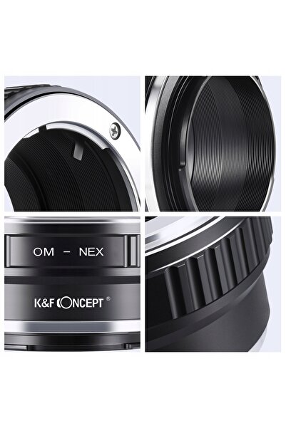 K&F CONCEPT Adaptor OLYMPUS OM la SONY NEX E Mount A6500 A7 A9 K&F