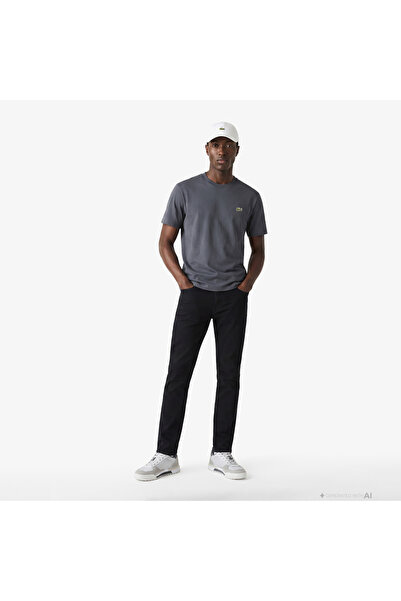 Lacoste Erkek Slim Fit Siyah Jean Pantolon