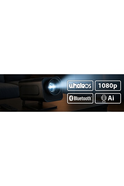 NO BRAND Proiector Full HD 320 ANSI WiFi Bluetooth 5.2 WhaleOS ChatGPT Alexa