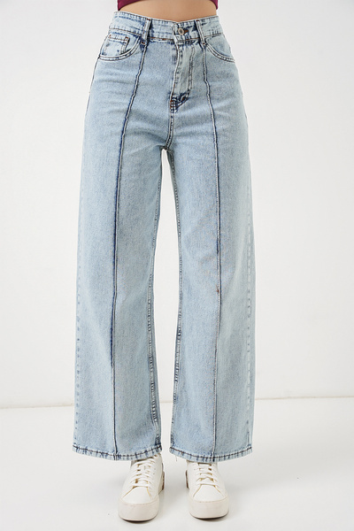 Modamorfo Women's High Waist Jeans 30082 - Blue