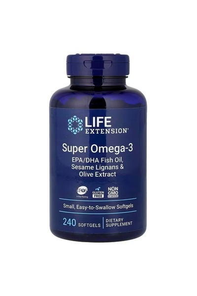 Life Extension Σούπερ Ωμέγα 3 (240 μαλακές κάψουλες)