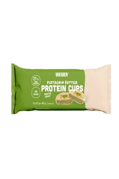 Weider Nutrition Κύπελλα Πρωτεΐνης με Βούτυρο Φυστικιού, Κουτί 20 x (2 x 21 γρ.)