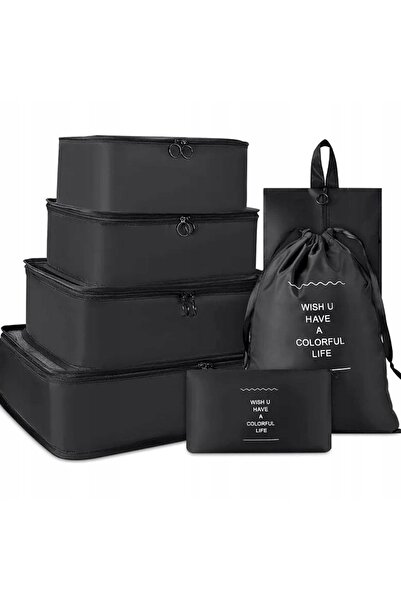 NO BRAND Organizator de călătorie pentru valize, set de 7 piese pentru garder...