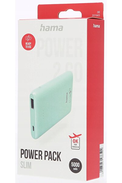 Hama Mint Power Pack Slim 5HD 5000 mAh power bank USB-A, greutate 113g