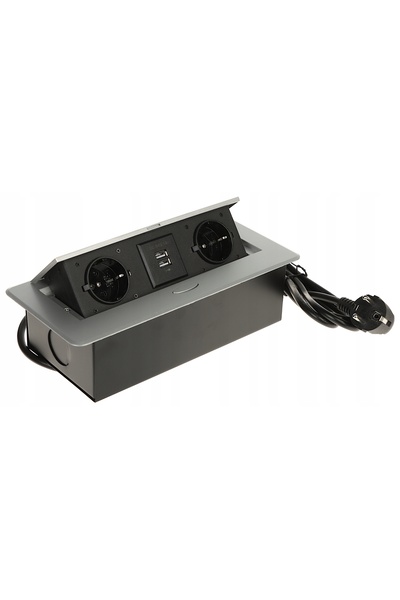 Delta PRIZĂ MULTIPLĂ PENTRU MOBILIER FPS-2S2U/CABLE (2 PRIZE + 2 USB)