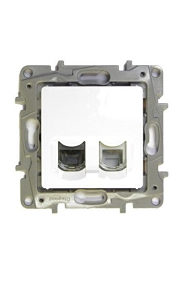 Legrand Priză de calculator RJ11+RJ45 NILOE ALB