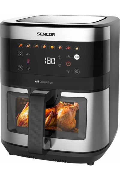Sencor Friteuză cu aer cald fără ulei, mare, puternică, 1700W, 9L, SFR9000SS