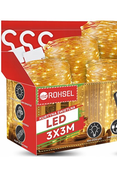 NO BRAND LUMINI DE CRĂCIUN, PERDELE LUMINOASE MARI 3X3M, LUMINI LED DENSE