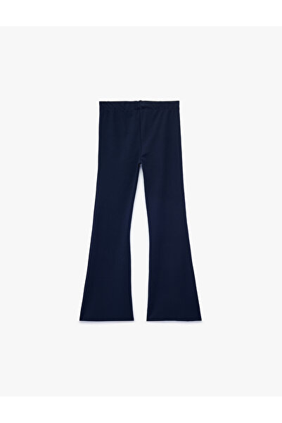 Koton Beli Lastikli Slim Fit İspanyol Paça Tayt