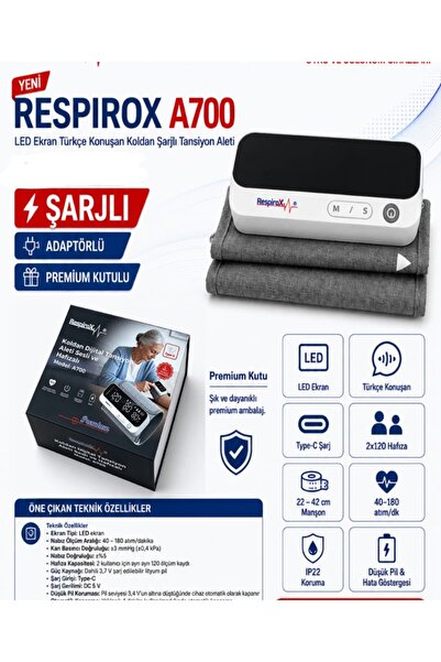 Respirox Tansiyon Aleti Şarjlı A700